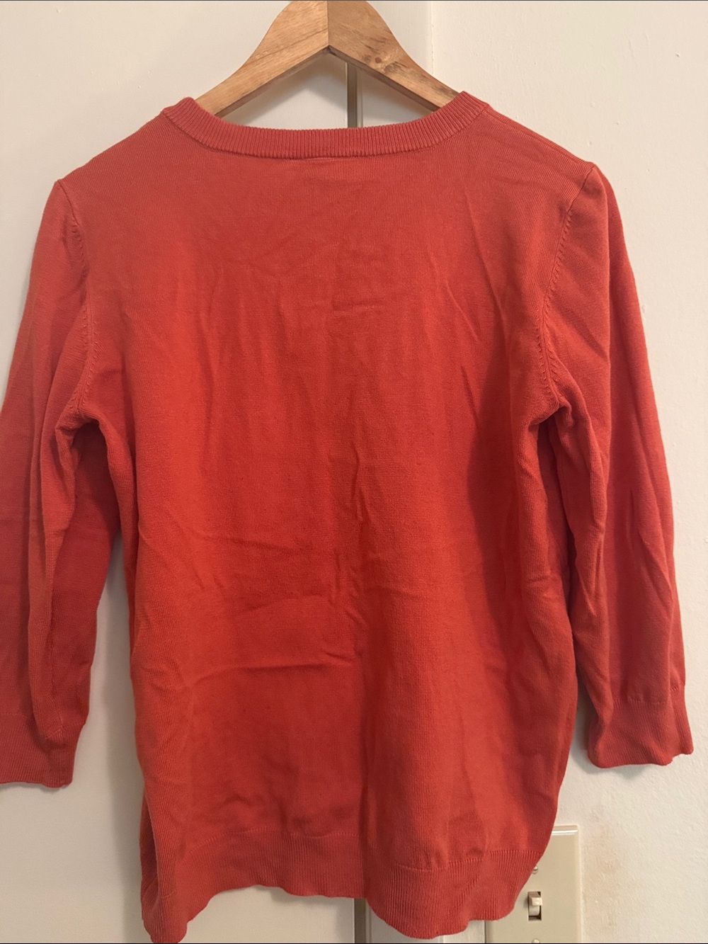 Modcloth Coral Crewneck Pullover - Picture 4 of 6